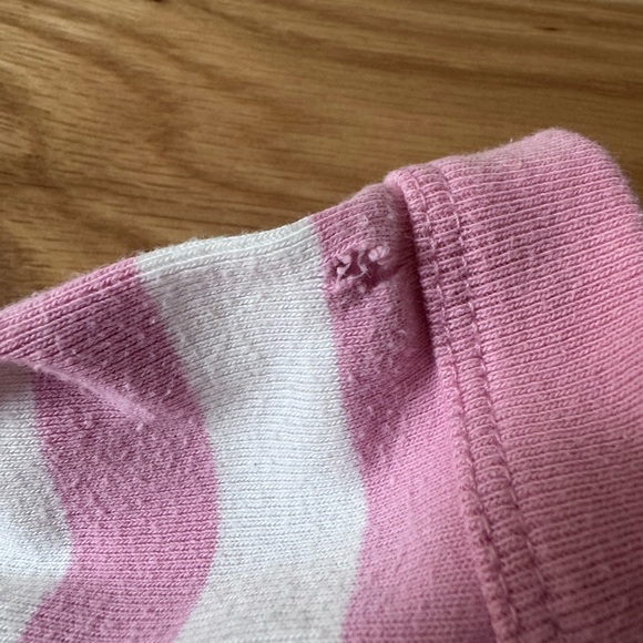 Hanna Andersson Pink & White Striped Cartoon Pajama Set - Picture 4 of 4